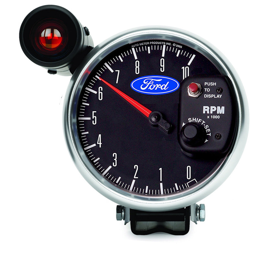 Autometer 5in Tach 10K RPM w/ External Quick-Lite MPN ATM880827 For Ford