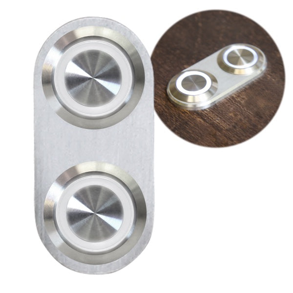 Auto-Loc Daytona Billet Switch White LED AULAUTBBA23