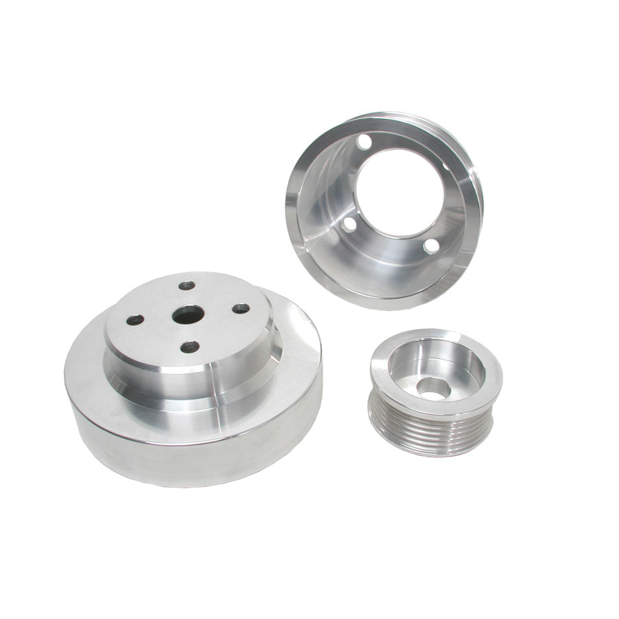 Bbk Performance 3pc. Aluminum Pulley Kit - 79-93 Mustang MPN BBK1553 For Ford Mustang 1979-93