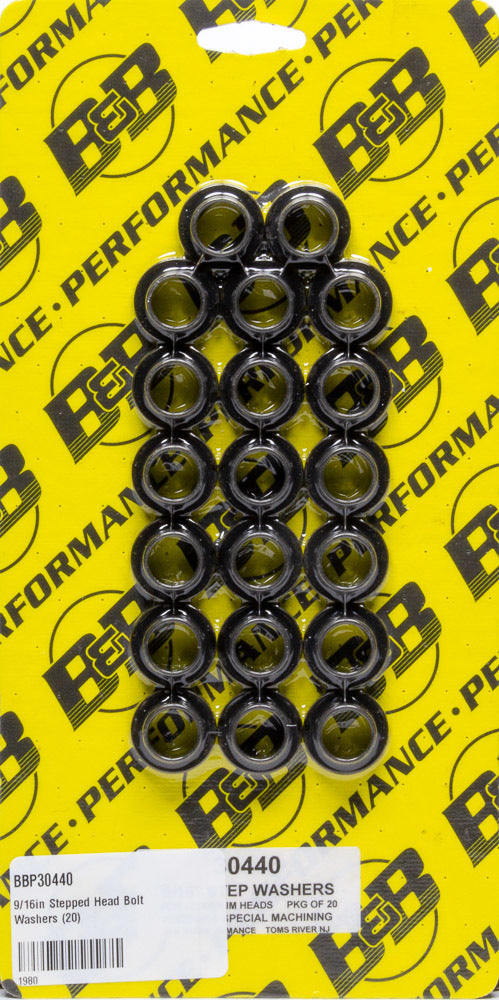 B And B Performance Products 9/16in Stepped Head Bolt Washers (20) MPN BBP30440