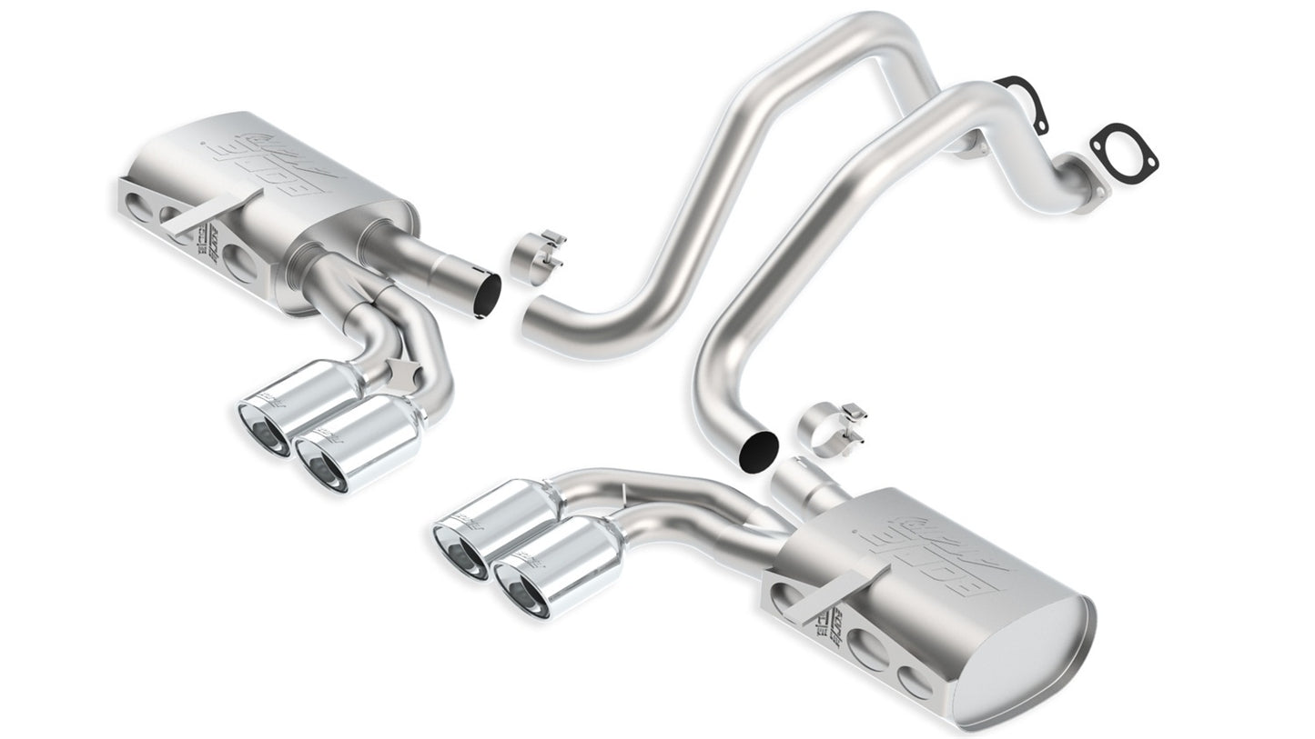 Borla 97-04 Corvette 5.7L Cat Back System MPN BOR140428 For Chevy, GM Corvette, LS-Series 1997-2004
