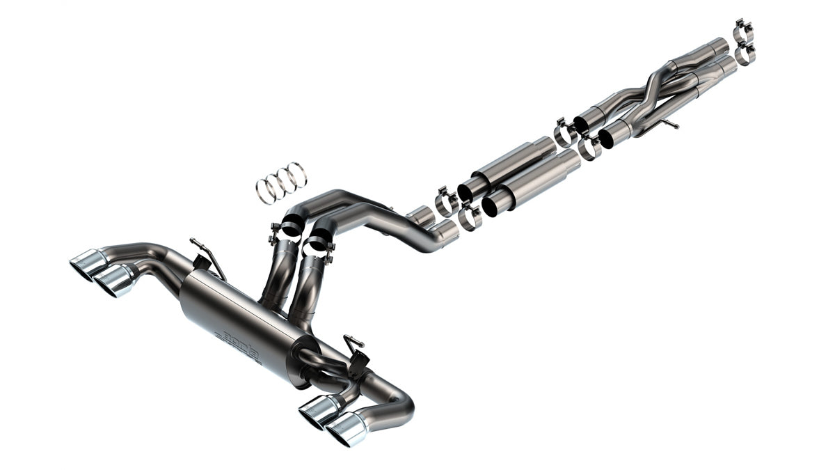 Borla 21- Jeep Wrangler JL 6.4L Cat Back Exhaust MPN BOR140892 For Jeep Wrangler JL 2021-22