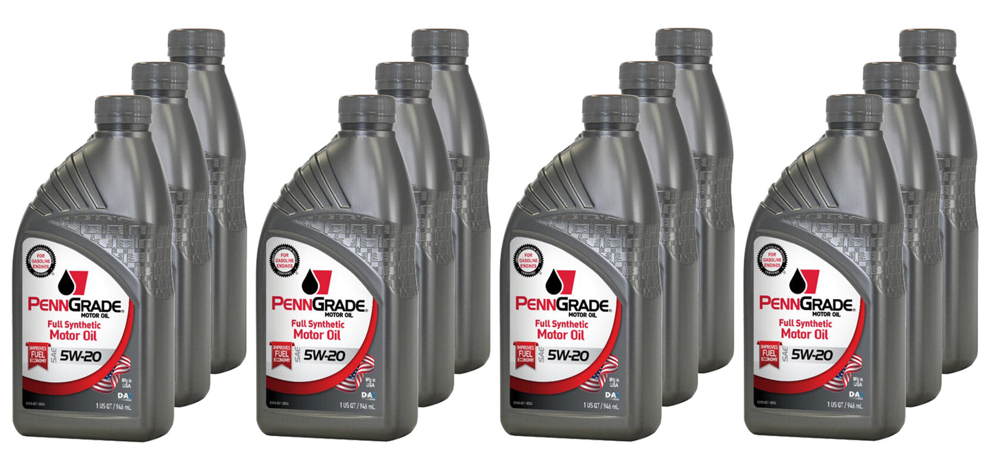 PENNGRADE MOTOR OIL PennGrade Full Synthetic 5w20 Case 12 x 1 Quart BPO62826-12