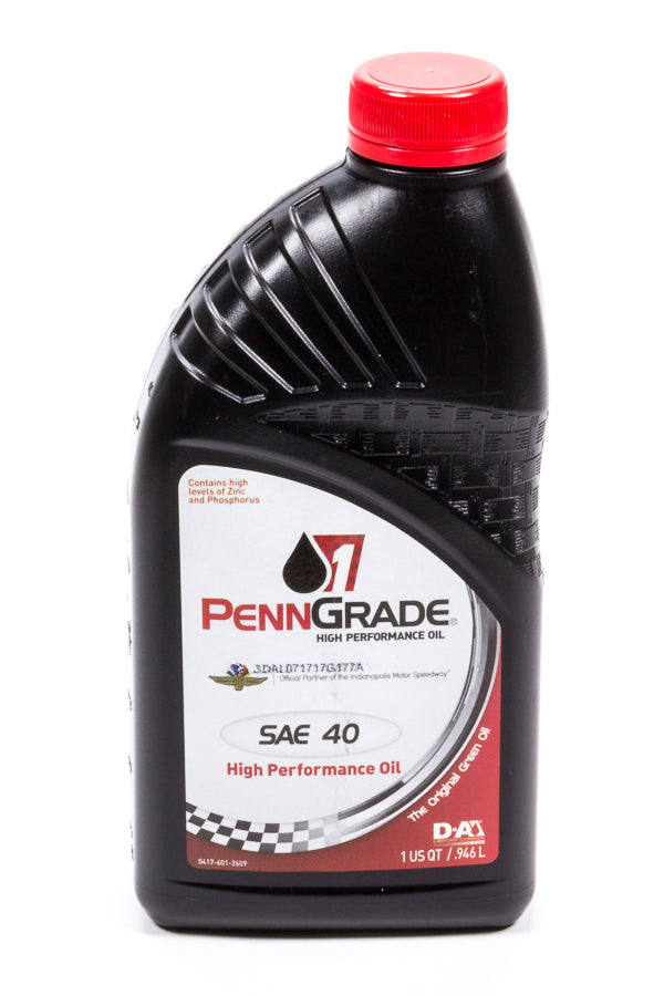PENNGRADE MOTOR OIL 40w Racing Oil 1 Qt BPO71406