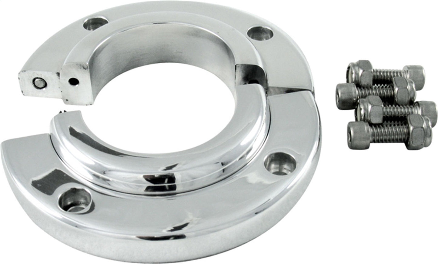 Borgeson Split Swivel Floor Mount For 2in Column Polished BRG909008