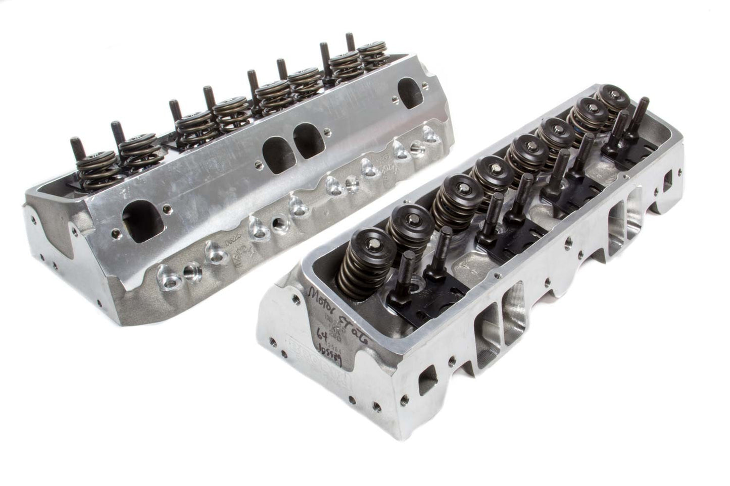 Brodix SBC 225cc D/S Heads 64cc 2.08/1.60 Assembled MPN BRO1321003 For Chevy