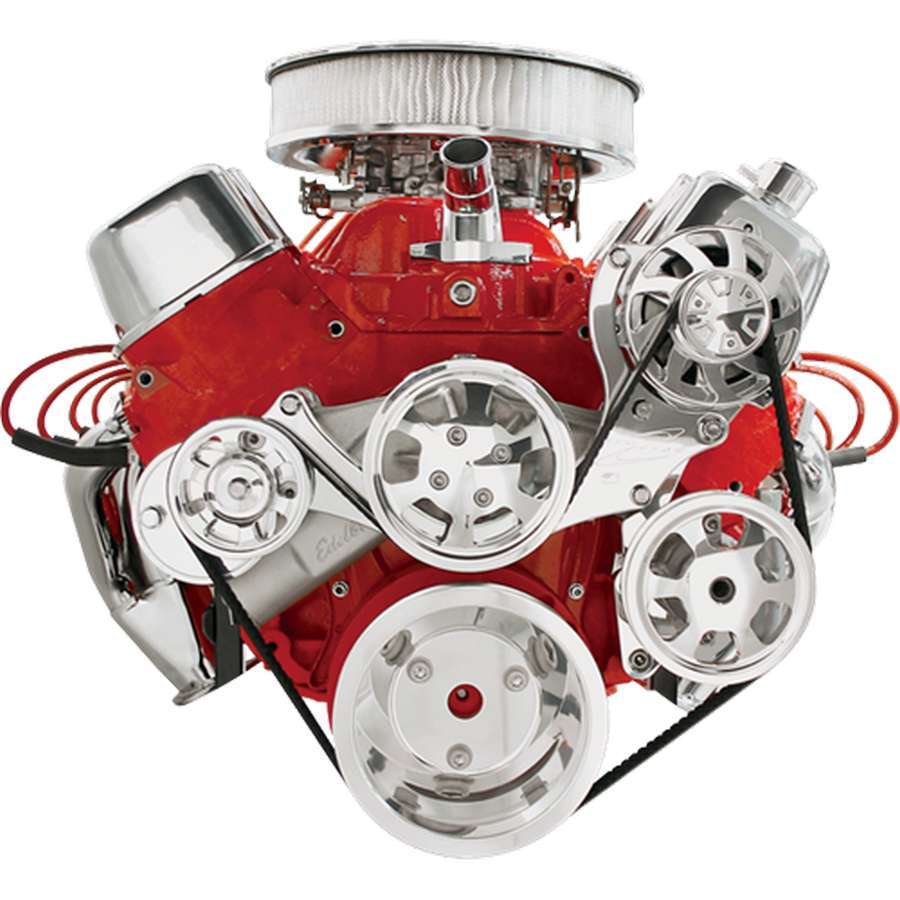 Billet Specialties Serp System BBC w/P/S No A/C BSP14225