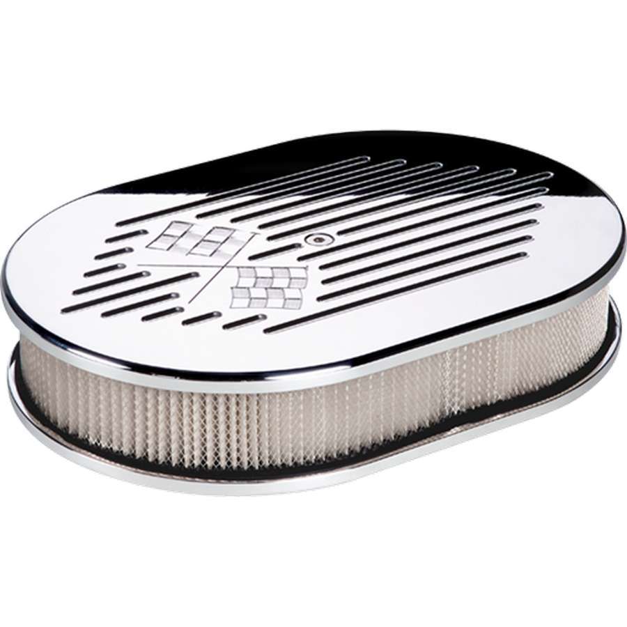 Billet Specialties Small Oval Air Cleaner W/Flags MPN BSP15327