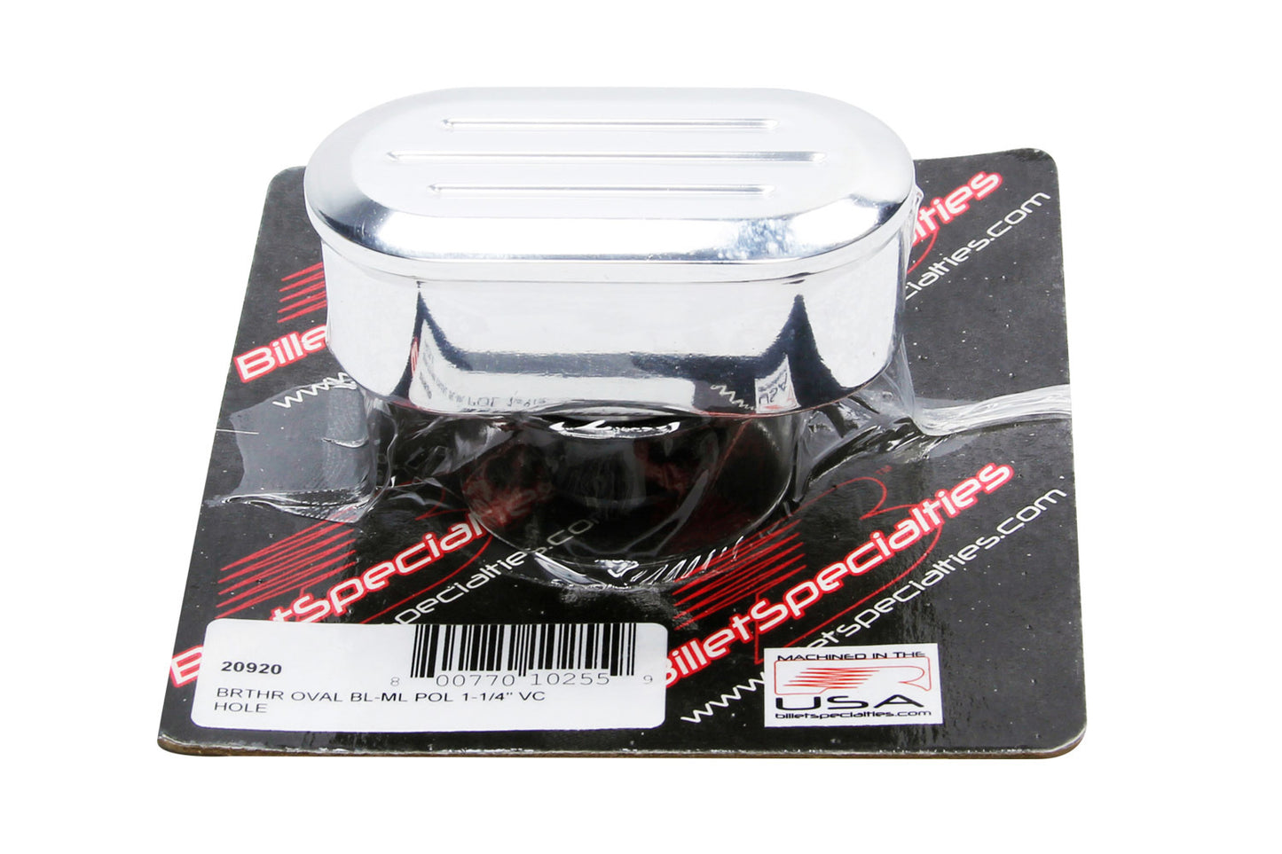 Billet Specialties Polished Breather Oval Style BSP20920