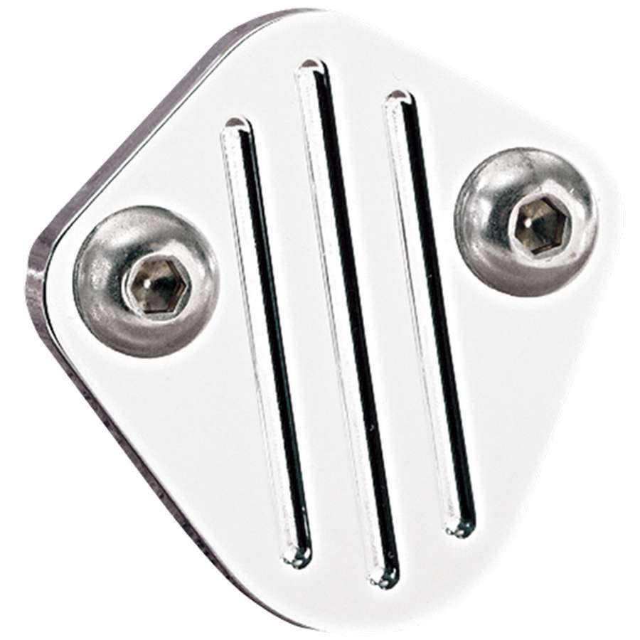 Billet Specialties BBC Fuel Pump Block Off Polished MPN BSP41220 For Chevy