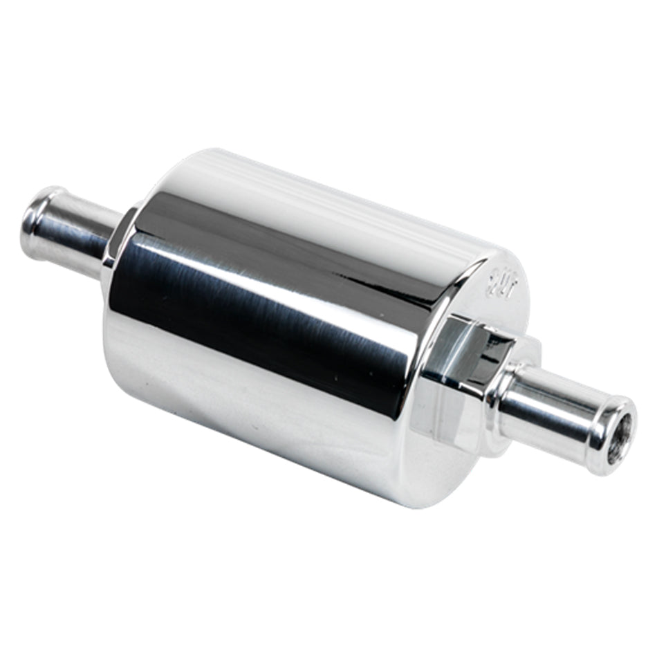 Billet Specialties In Line Fuel Filter 3/8 in Barbed Polished MPN BSP42130