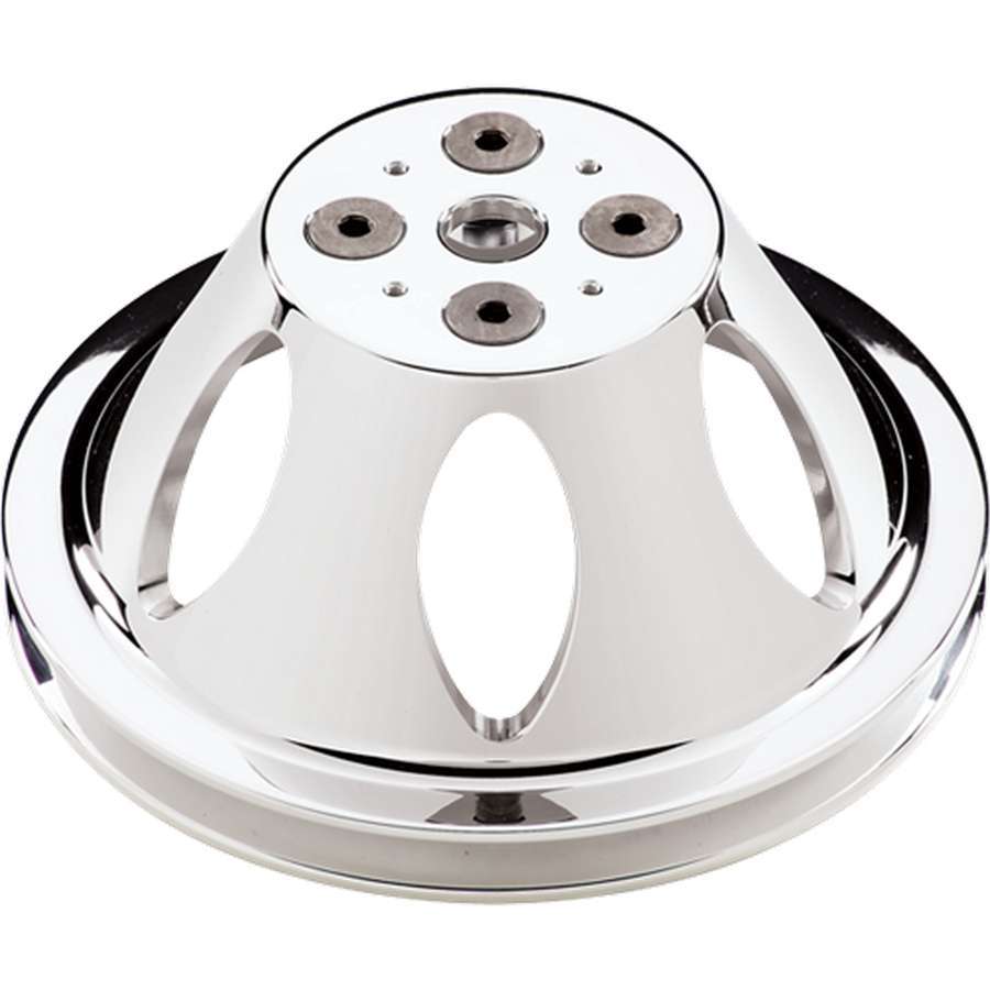 Billet Specialties Polished SBC 1 Groove Upper Pulley MPN BSP80120 For Chevy