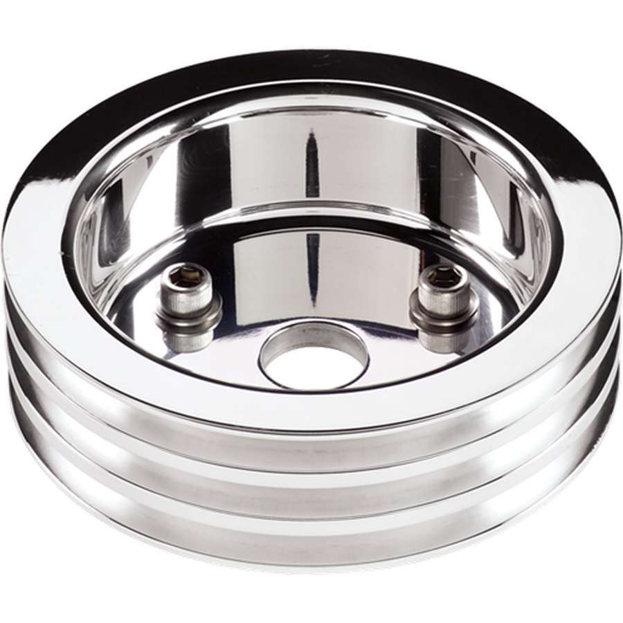 Billet Specialties Polished SBC 3 Groove Lower Pulley MPN BSP81320 For Chevy