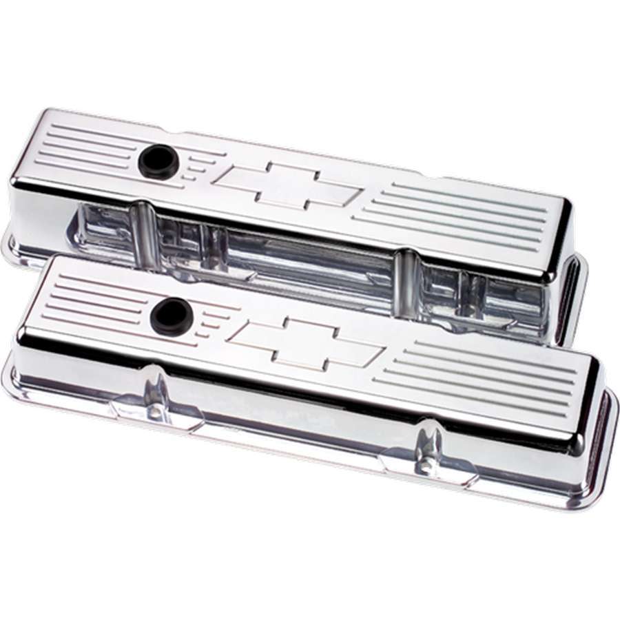 Billet Specialties SBC Bowtie Tall Valve Covers MPN BSP95221 For Chevy