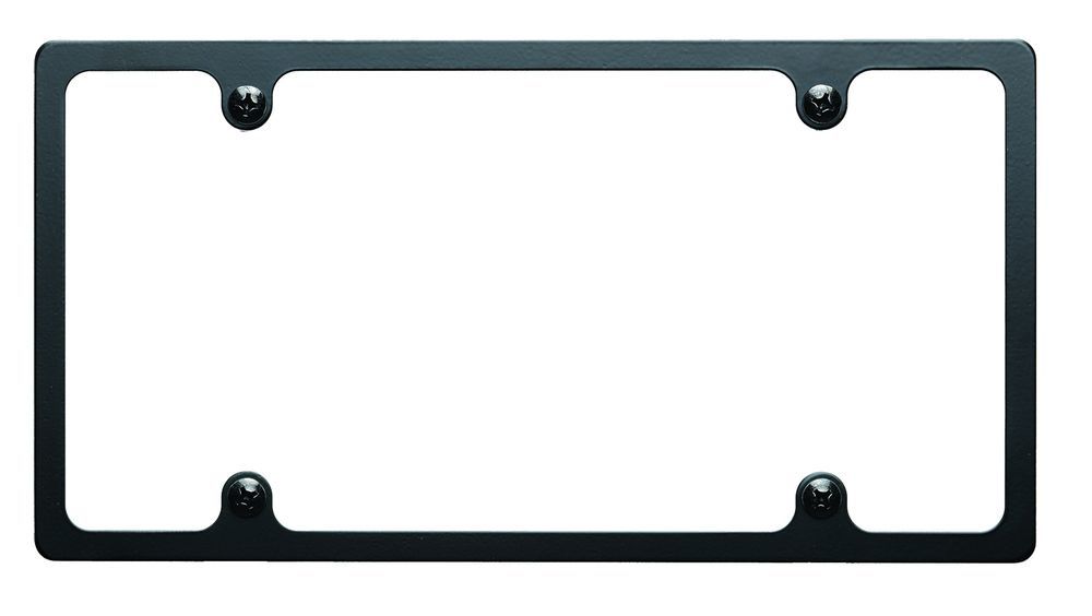 Billet Specialties License Plate Frame Slim Line Black MPN BSPBLK55020 Ram