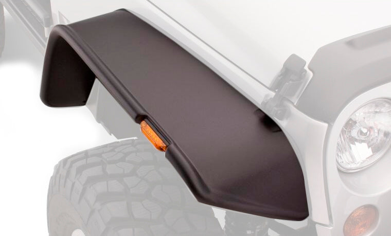 Bushwacker 07- Jeep JK 2dr Flat Style Fender Flares MPN BUS10919-07 For Jeep Wrangler JK 2007-14