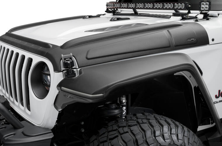 Bushwacker Trail Armor Hood Armor 07-18 Jeep Wrangler JK MPN BUS14129 For Jeep Wrangler JK 2007-18