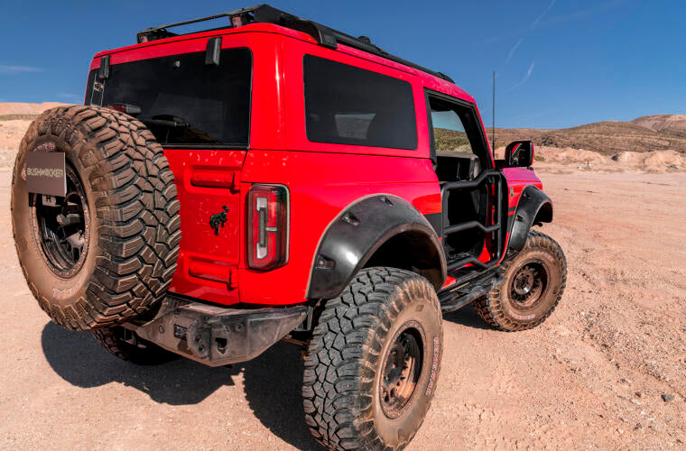 Bushwacker 21- Ford Bronco Pocket Style Fender Flares 4Pcs MPN BUS20965-02 For Ford Midsize SUV 2021-22