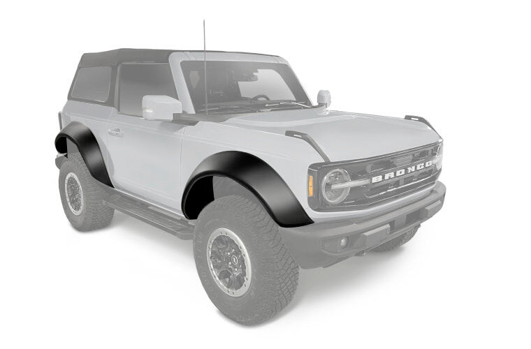 Bushwacker 21- Ford Bronco Extend -A-Fender Flares 4Pcs. MPN BUS20966-02 For Ford Midsize SUV 2021-22