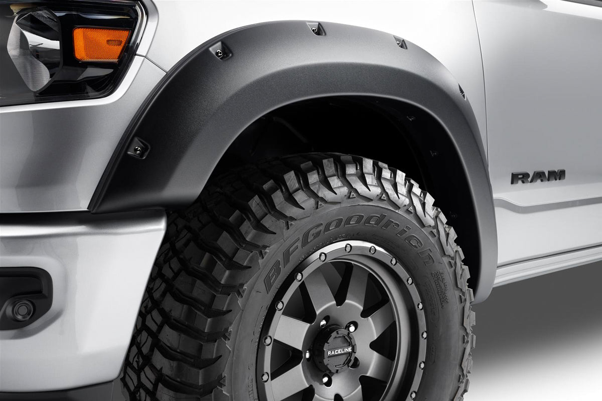 Bushwacker 16- Toyota Tacoma Forge Fender Flares Black 4Pcs MPN BUS38125-08 For Toyota Midsize Truck 2016-22