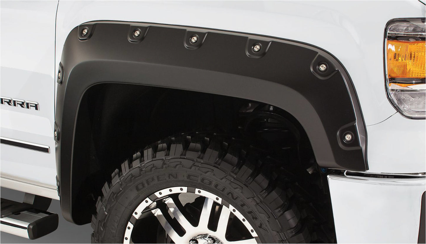 Bushwacker 07- Chevy Silverado Boss Pocket Flares 4pc MPN BUS40940-02 For GM Fullsize Truck 2007-13