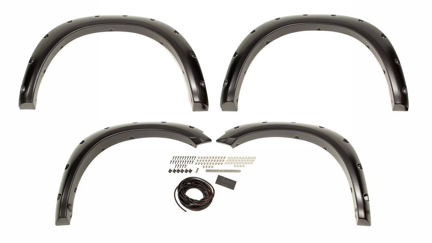 Bushwacker 09- Ram 1500 Pocket Style Flares 4pc MPN BUS50915-02 For Dodge Fullsize Truck RAM 2009-14