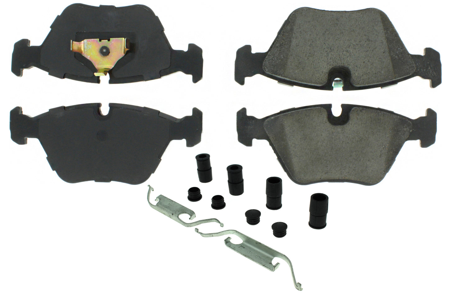 Posi-Quiet Semi-Metallic Brake Pads with Hardwar Centric Brake Parts CBP104.03940