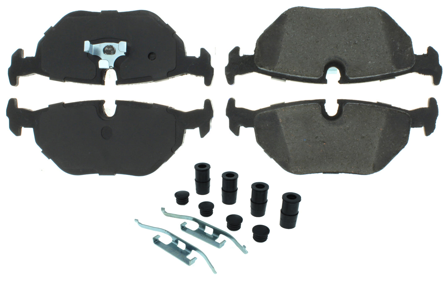 Posi-Quiet Semi-Metallic Brake Pads with Hardwar Centric Brake Parts CBP104.03960