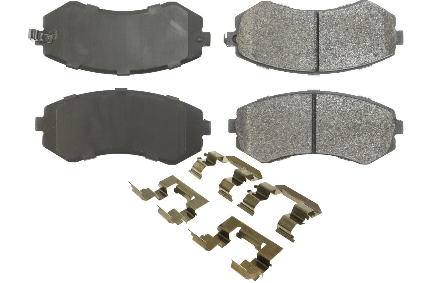 Posi-Quiet Semi-Metallic Brake Pads with Hardwar Centric Brake Parts CBP104.04220