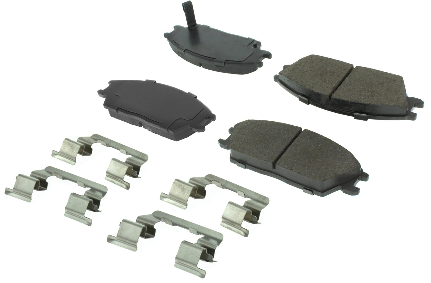 Posi-Quiet Semi-Metallic Brake Pads with Hardwar Centric Brake Parts CBP104.04400
