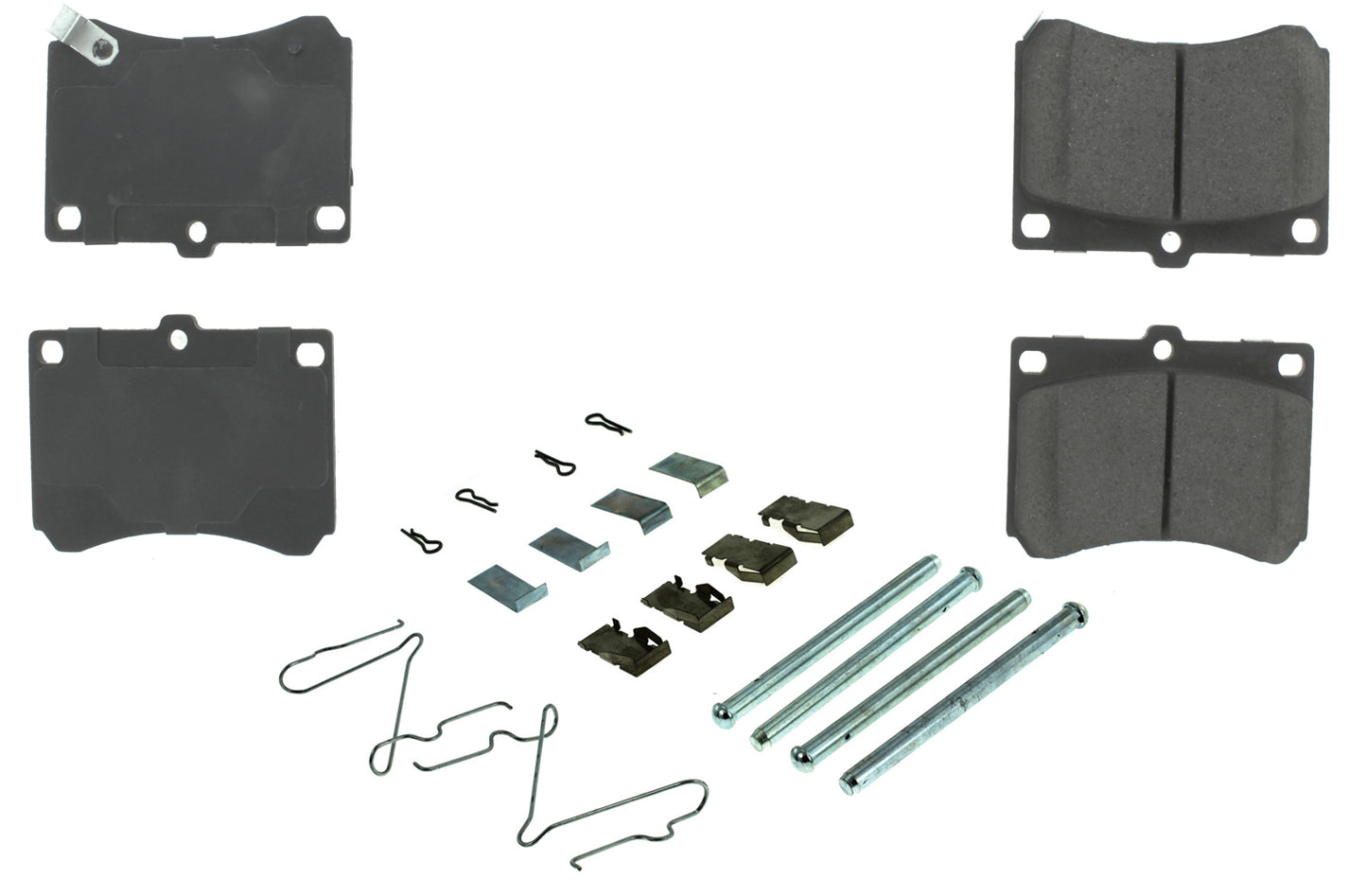 Posi-Quiet Semi-Metallic Brake Pads with Hardwar Centric Brake Parts CBP104.04730