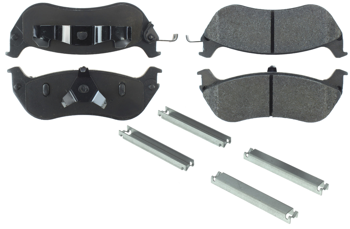Posi-Quiet Semi-Metallic Brake Pads with Hardwar Centric Brake Parts CBP104.06740
