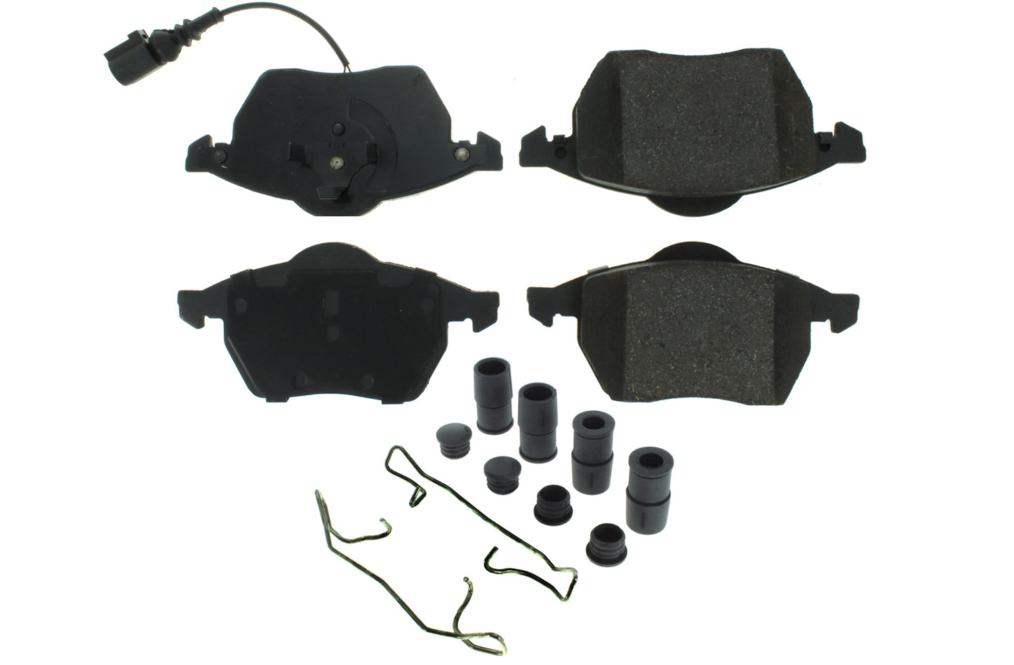 Posi-Quiet Semi-Metallic Brake Pads with Hardwar Centric Brake Parts CBP104.06871