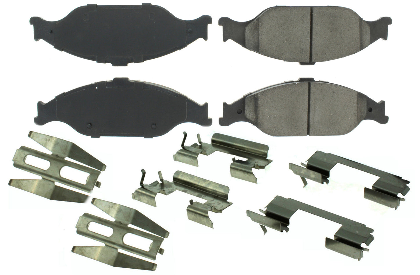 Posi-Quiet Semi-Metallic Brake Pads with Hardwar Centric Brake Parts CBP104.08040