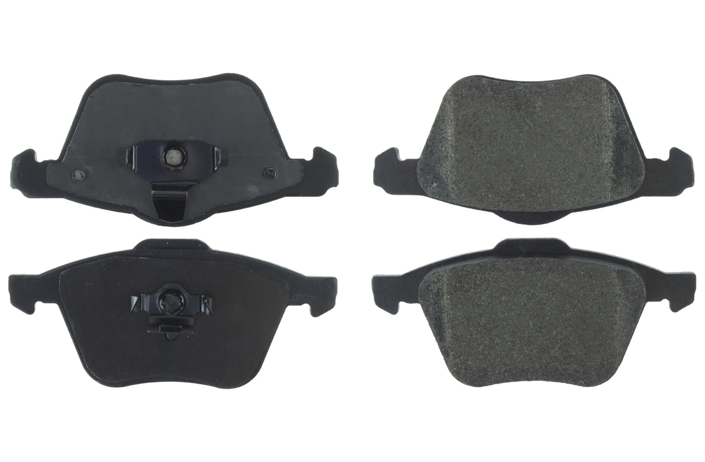 Posi-Quiet Semi-Metallic Brake Pads with Hardwar Centric Brake Parts CBP104.09790