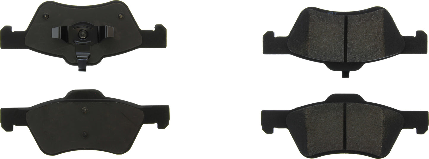 Posi-Quiet Semi-Metallic Brake Pads with Hardwar Centric Brake Parts CBP104.10470
