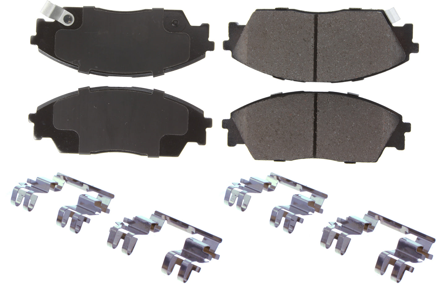 Posi-Quiet Ceramic Brake Pads with Shims and Har Centric Brake Parts CBP105.03730