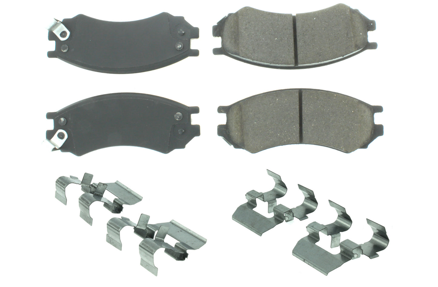 Posi-Quiet Ceramic Brake Pads with Shims and Har Centric Brake Parts CBP105.05070