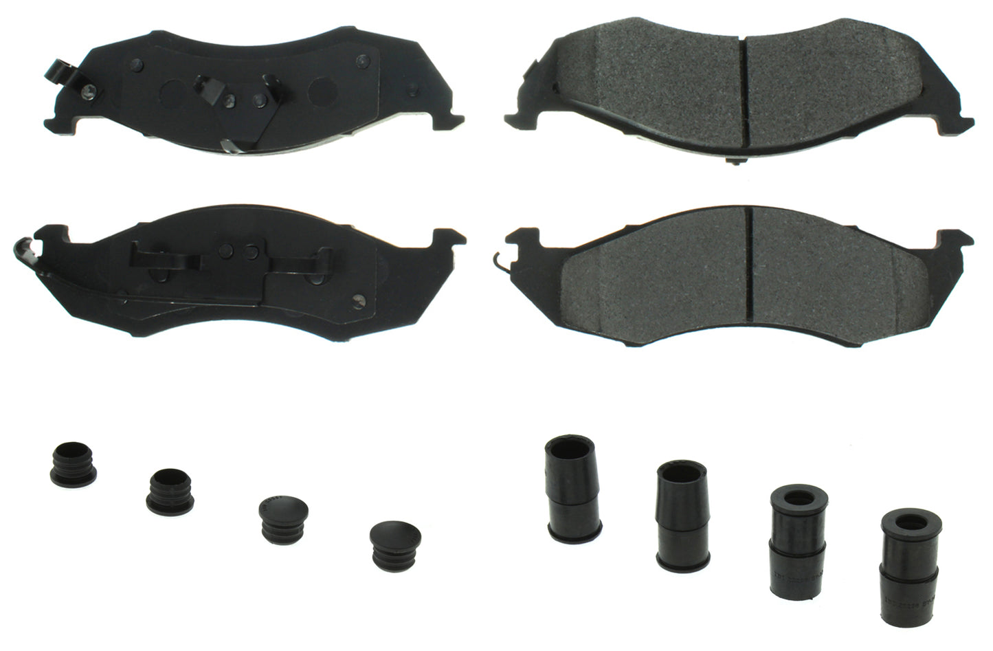 Posi-Quiet Ceramic Brake Pads with Shims and Har Centric Brake Parts CBP105.05760