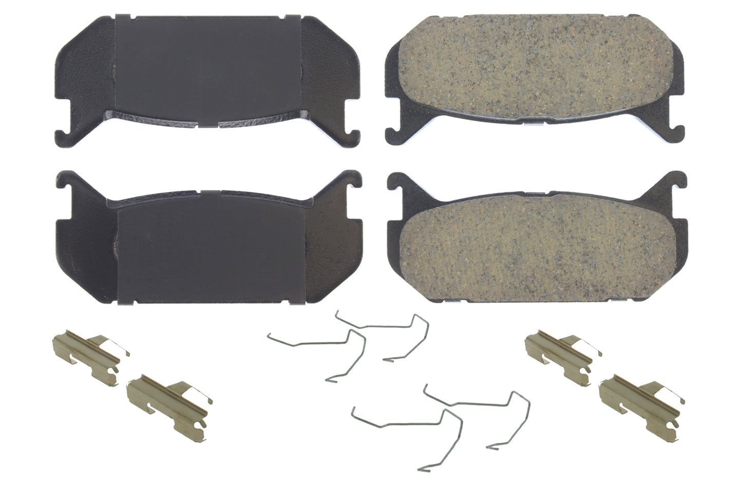 Posi-Quiet Ceramic Brake Pads with Shims and Har Centric Brake Parts CBP105.05840