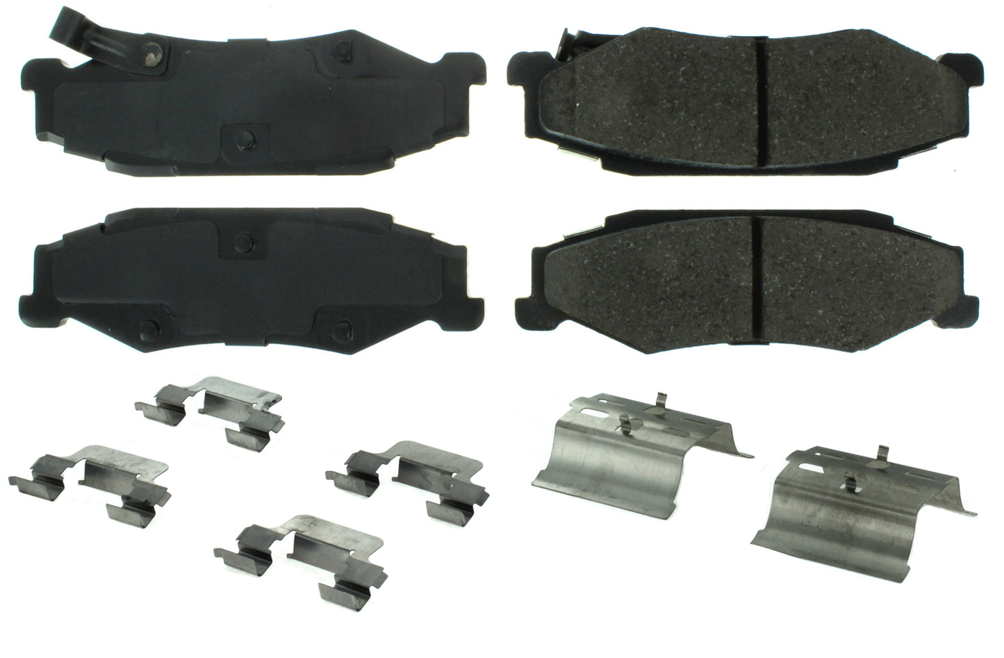Posi-Quiet Ceramic Brake Pads with Shims and Har Centric Brake Parts CBP105.07320