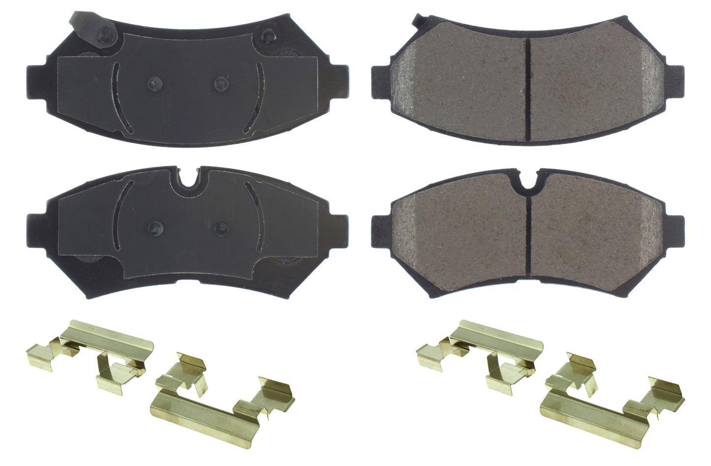 Posi-Quiet Ceramic Brake Pads with Shims and Har Centric Brake Parts CBP105.07530