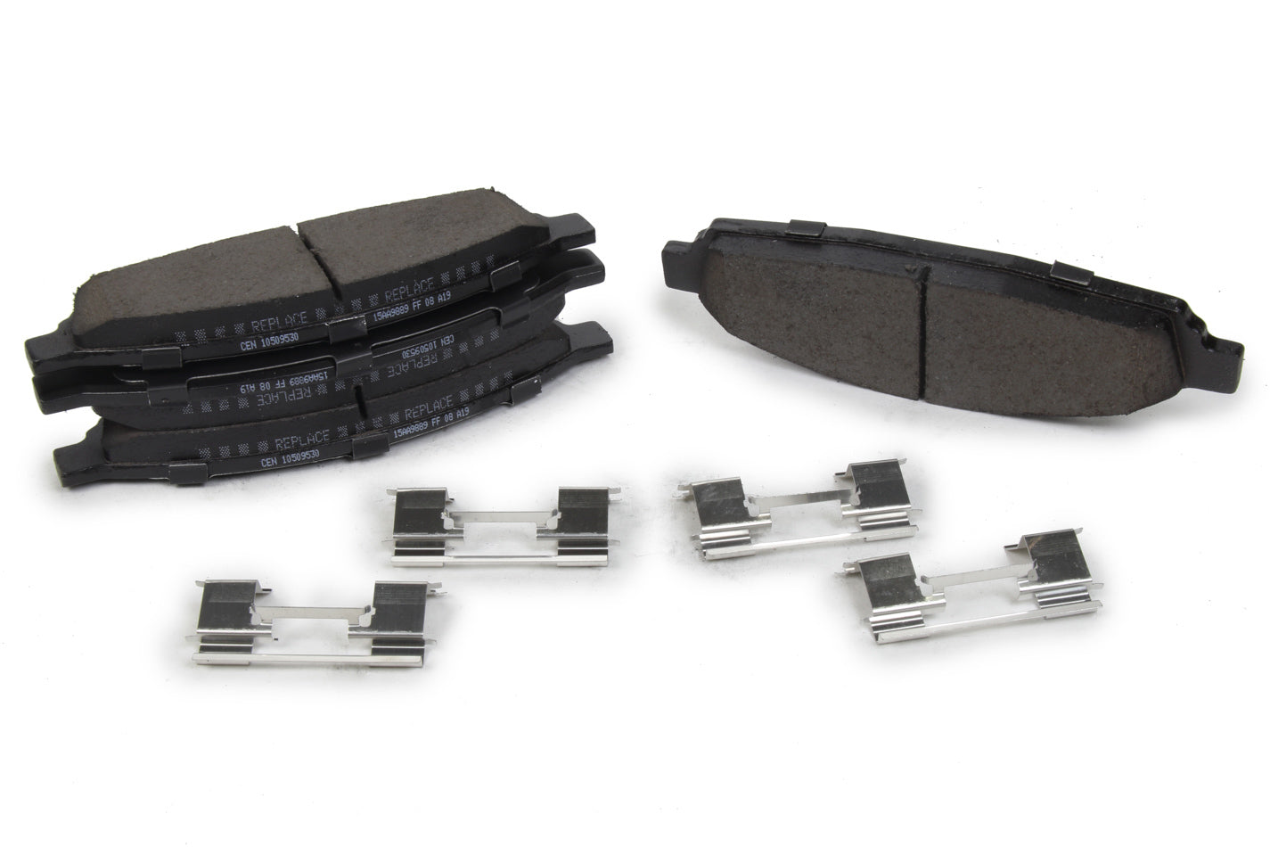 Posi-Quiet Ceramic Brake Pads with Shims and Har Centric Brake Parts CBP105.09530