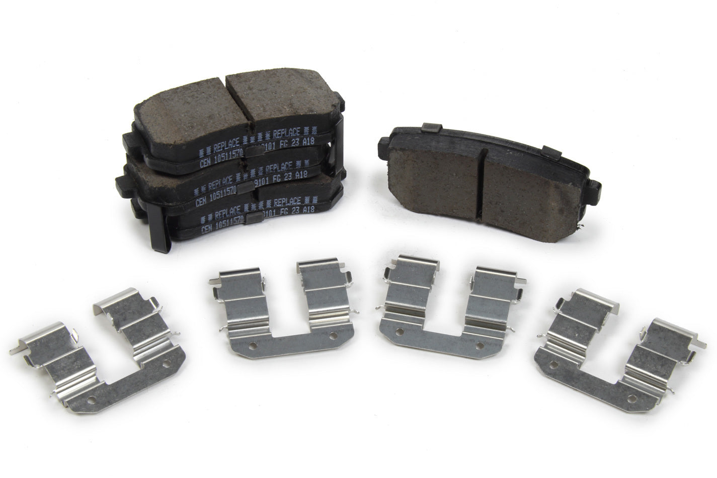 Posi-Quiet Ceramic Brake Pads with Shims and Har Centric Brake Parts CBP105.11570