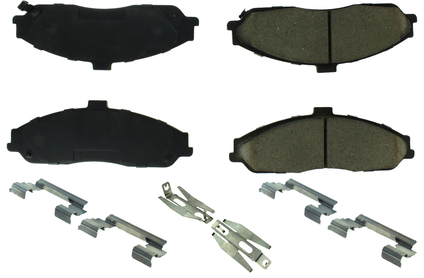 Posi-Quiet Extended Wear Brake Pads with Shims a Centric Brake Parts CBP106.07310