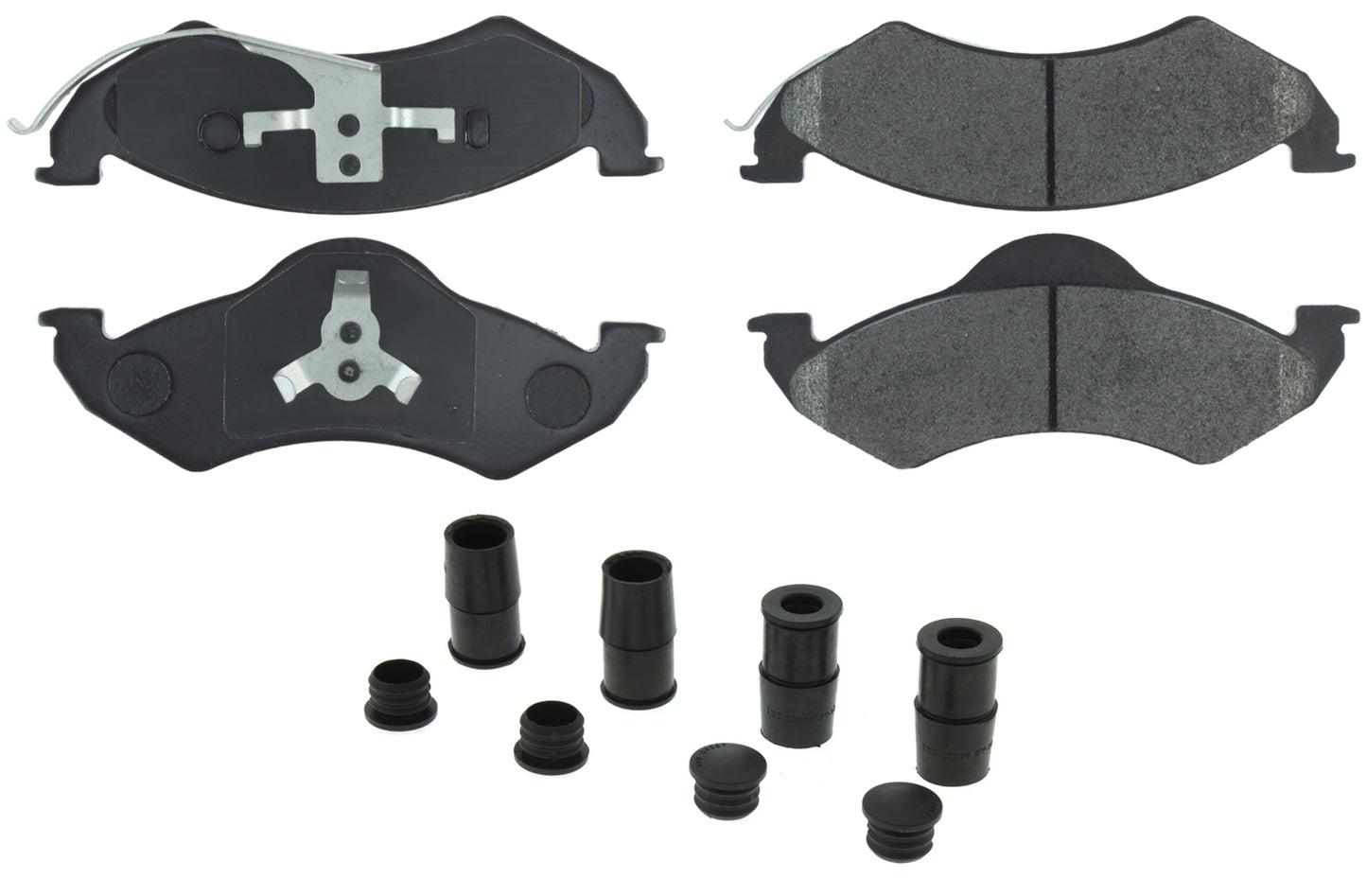 Posi-Quiet Extended Wear Brake Pads with Shims a Centric Brake Parts CBP106.07460