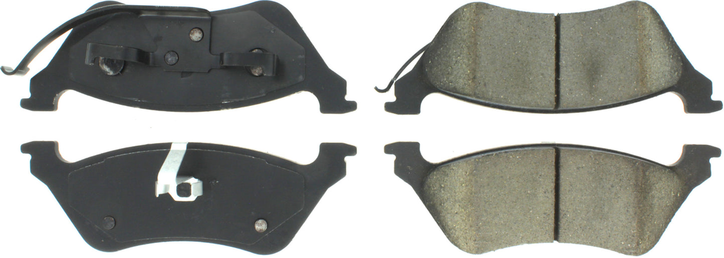 Posi-Quiet Extended Wear Brake Pads with Shims Centric Brake Parts CBP106.08580
