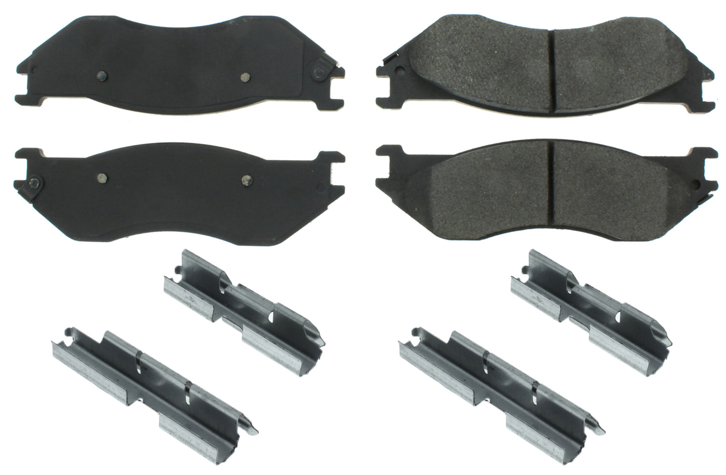 Premium Semi-Metallic Br ake Pads with Shims and Centric Brake Parts CBP300.08970