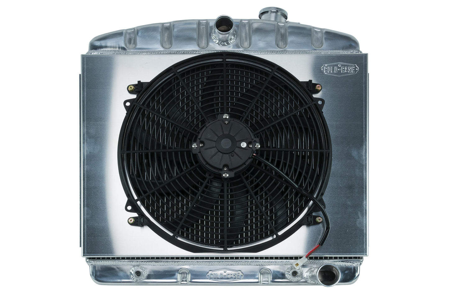 Cold Case Radiators 55-56 Tri-5 Chevy Radiat or & 16in Fan Kit 6 Cyl MPN CCRCHT563AK For Chevy Fullsize, V6 1955-57