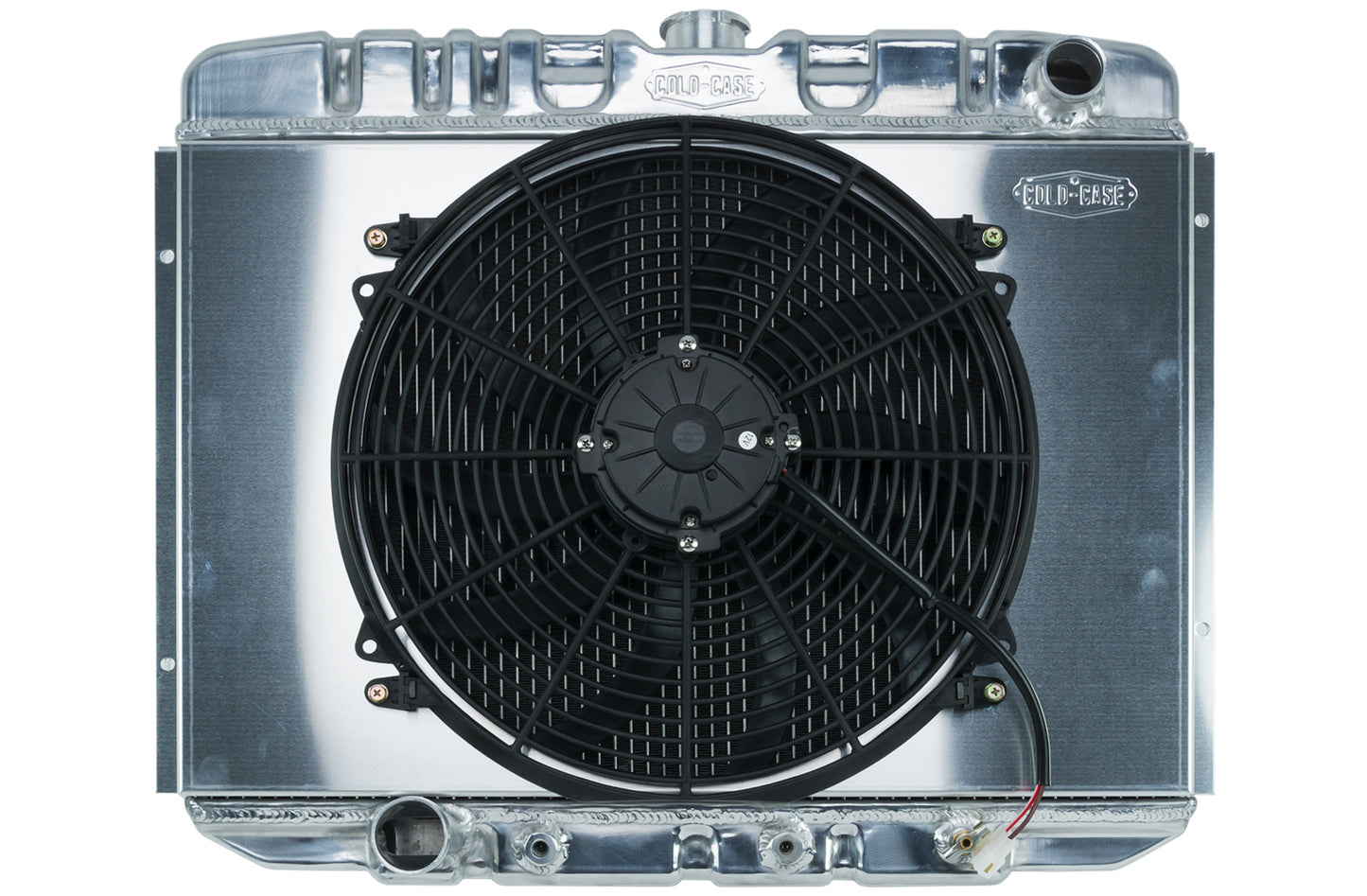 Cold Case Radiators 67-70 Mustang BB 24in Ra diator & 16 Fan Kit AT MPN CCRFOM588AK For Ford Mustang 1967-70